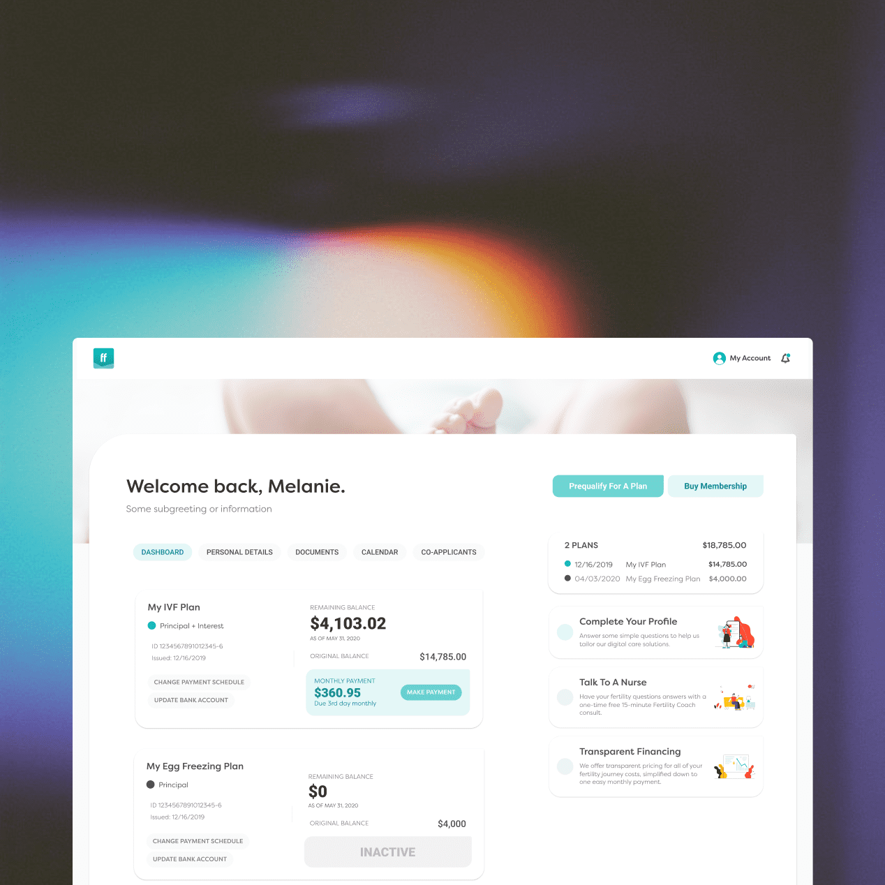 Future Family user dashboard